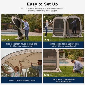 East Oak Screen House Pop-Up Tent -5